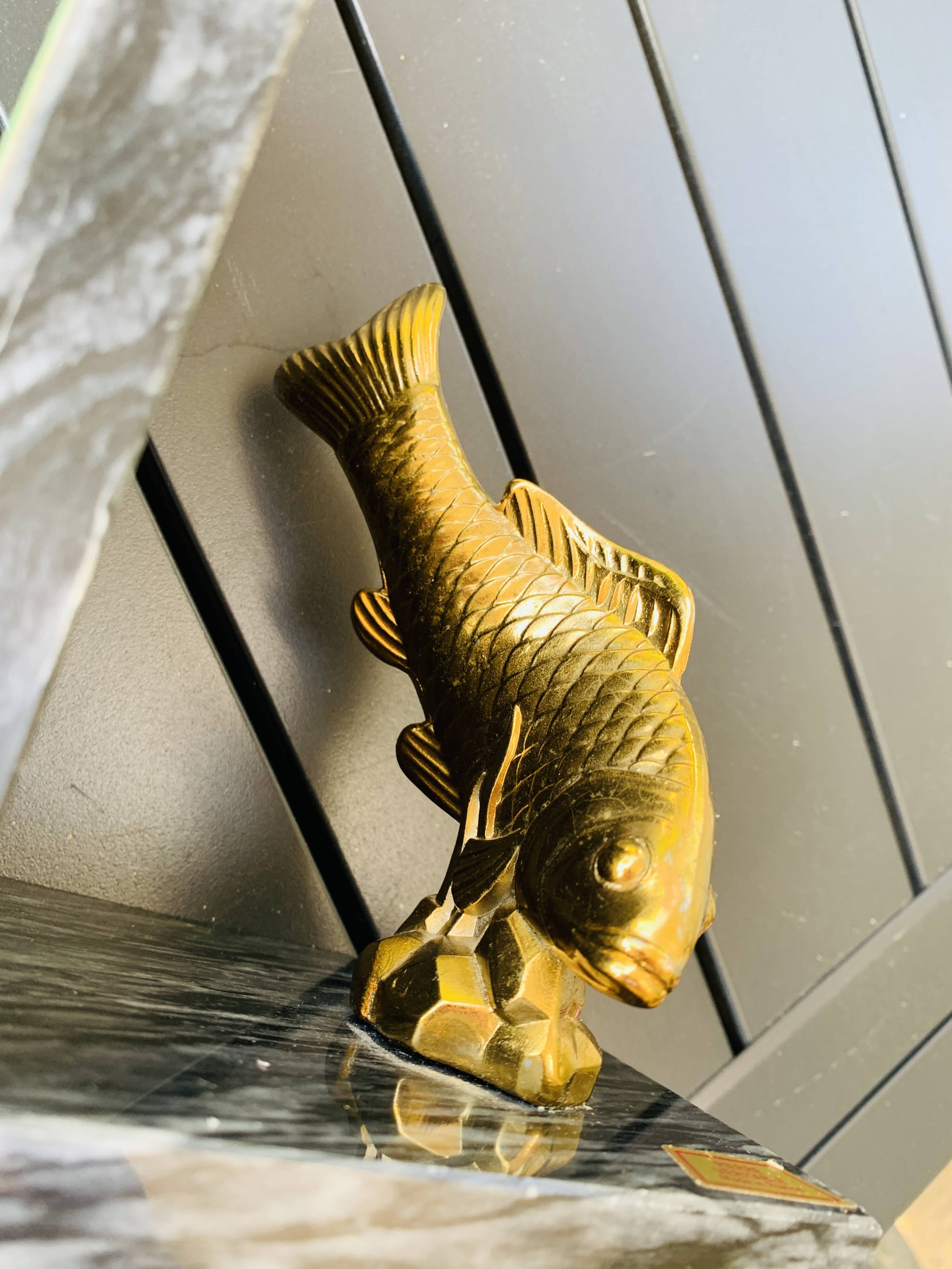 Pair of marble and brass bookends