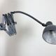 Grey Painted Industrial Scissor Wall Lamp, 1960s