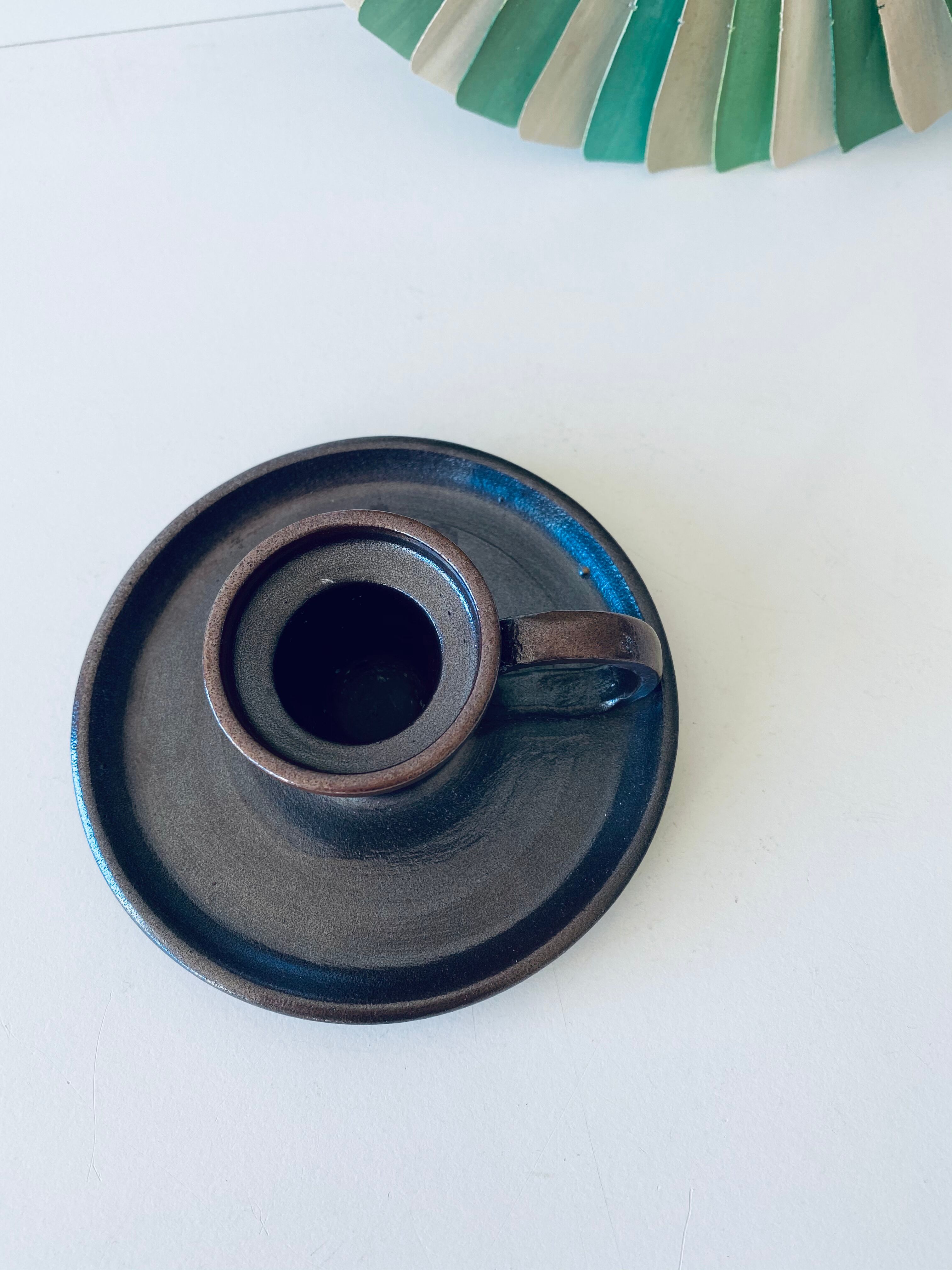 Signed ceramic bougeoir