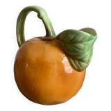 Pichet en barbotine évoquant une orange
