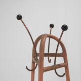 Bauhaus industrial pink coat stand, 1920s