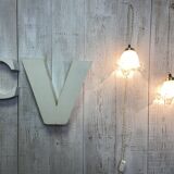 Pair of vintage tulip lamps