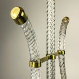 Lustre Lyre Murano by Ercole Barovier for Barovier and Toso, 1940s.