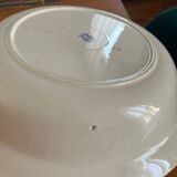 Antique Badonviller dish – Red tulip decoration