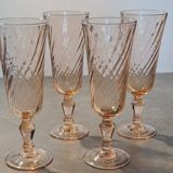 Set of 4 champagne flutes