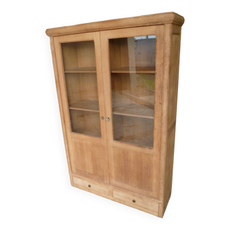 MD bookcase in stripped oak