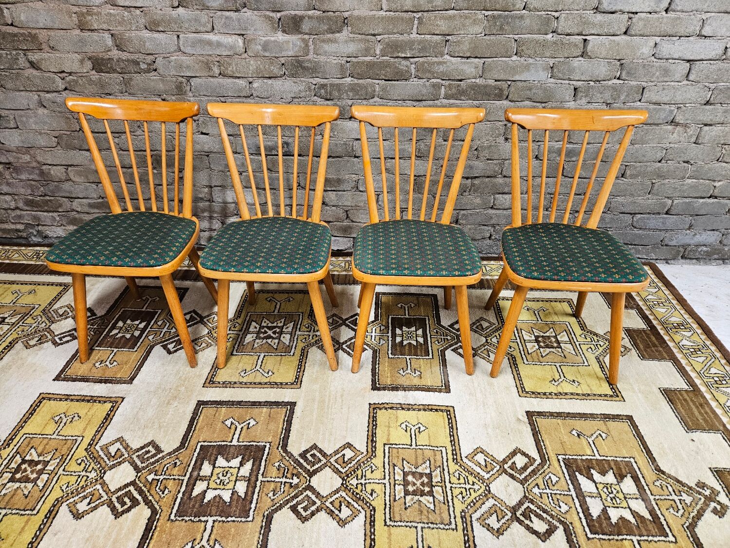 Set de 4 chaises bistrot modèle Baumann année 70'