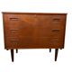 Vintage teak chest of drawers / mid-century wardrobe