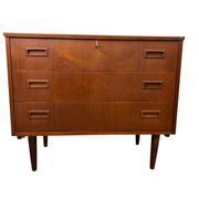 Vintage teak chest of drawers / mid-century wardrobe