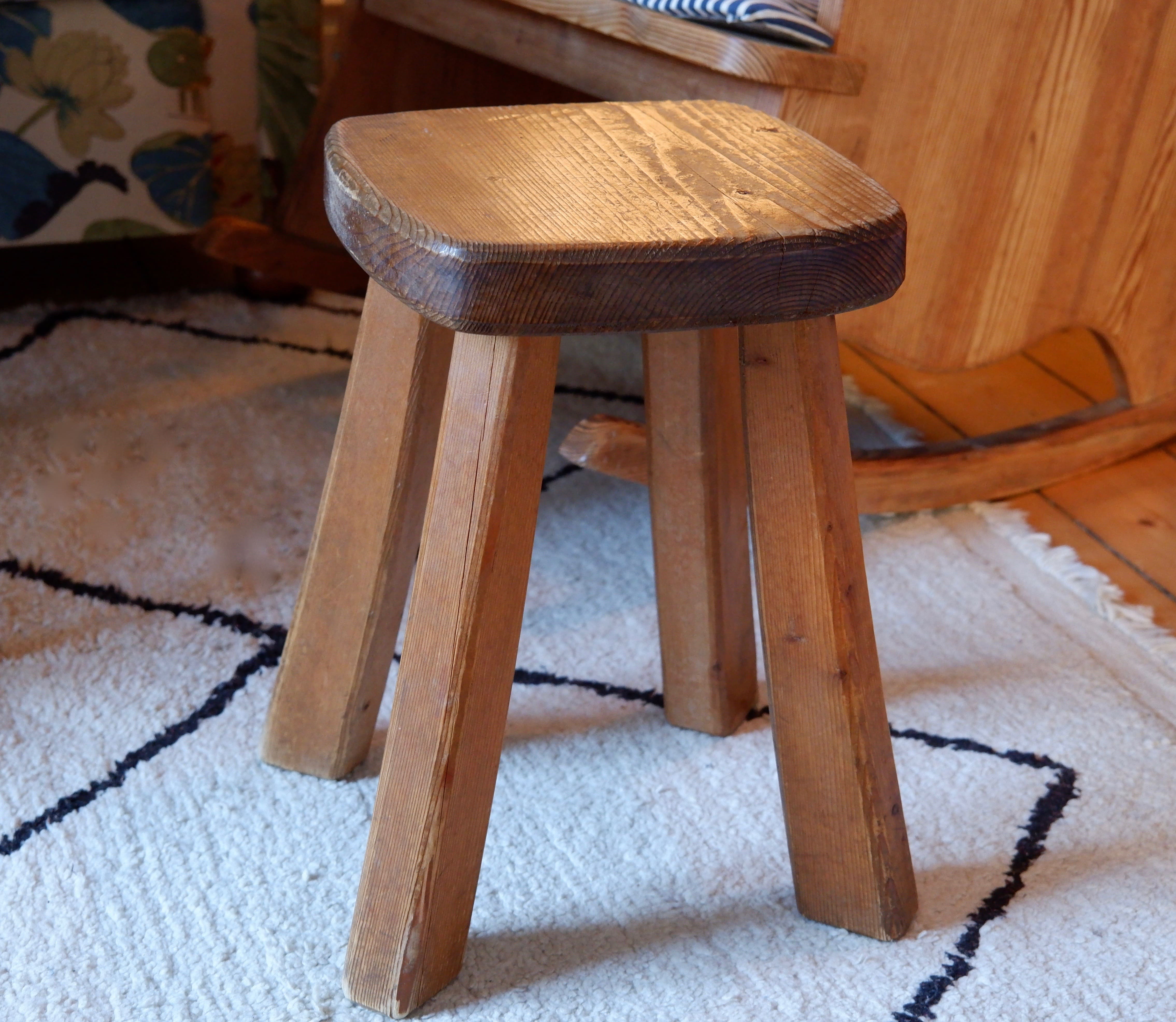 Stool in pin, france circa 1960