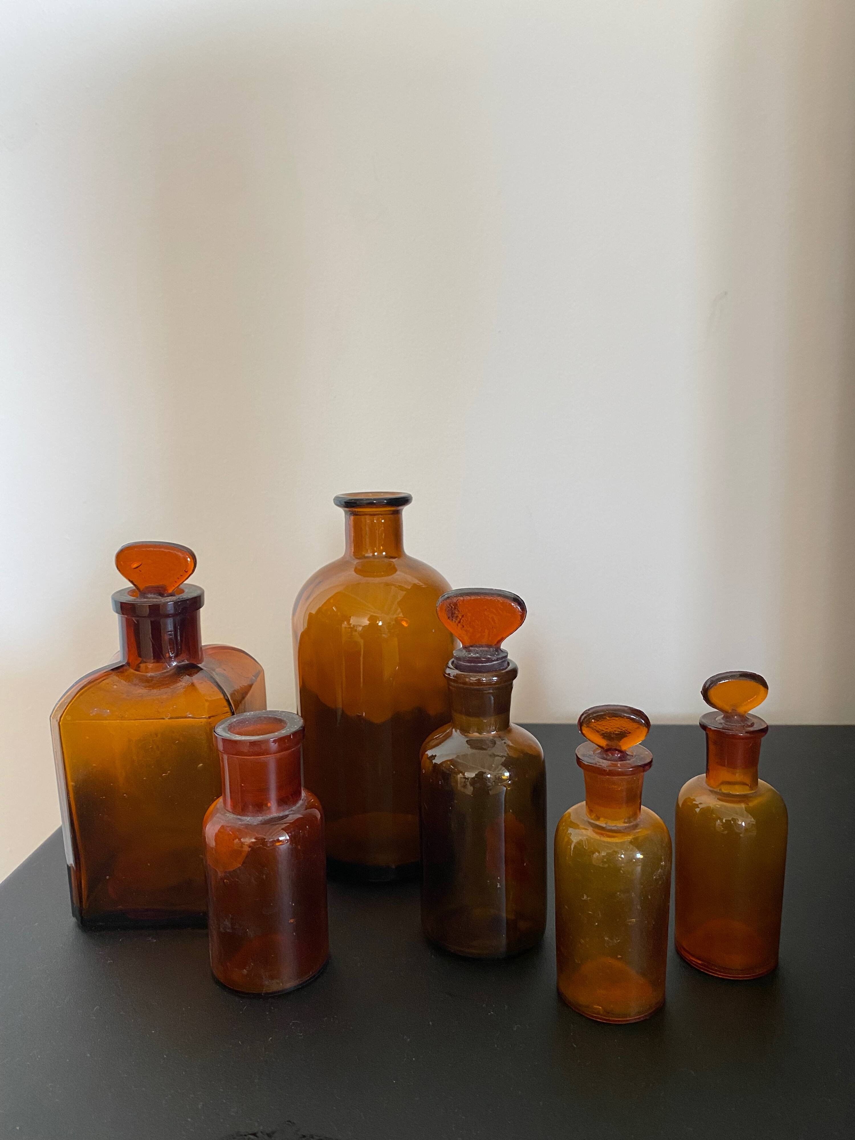 Lot of pharmacy jars