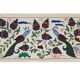 Hand-knotted rug, vintage Turkish rug 47x90 cm