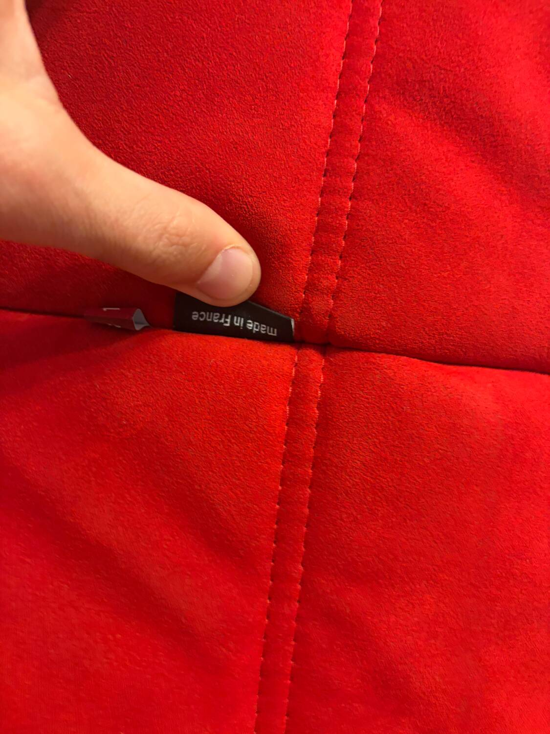 Ligne Roset Togo 3-seater alcantara Red Goya August 2010