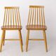 Pair Yngve Ekström "Pinocchio" Dining Chairs – Swedish Beechwood, 1960s