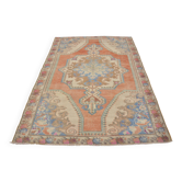 Orange & Blue Anatolian Rug sku 2437.