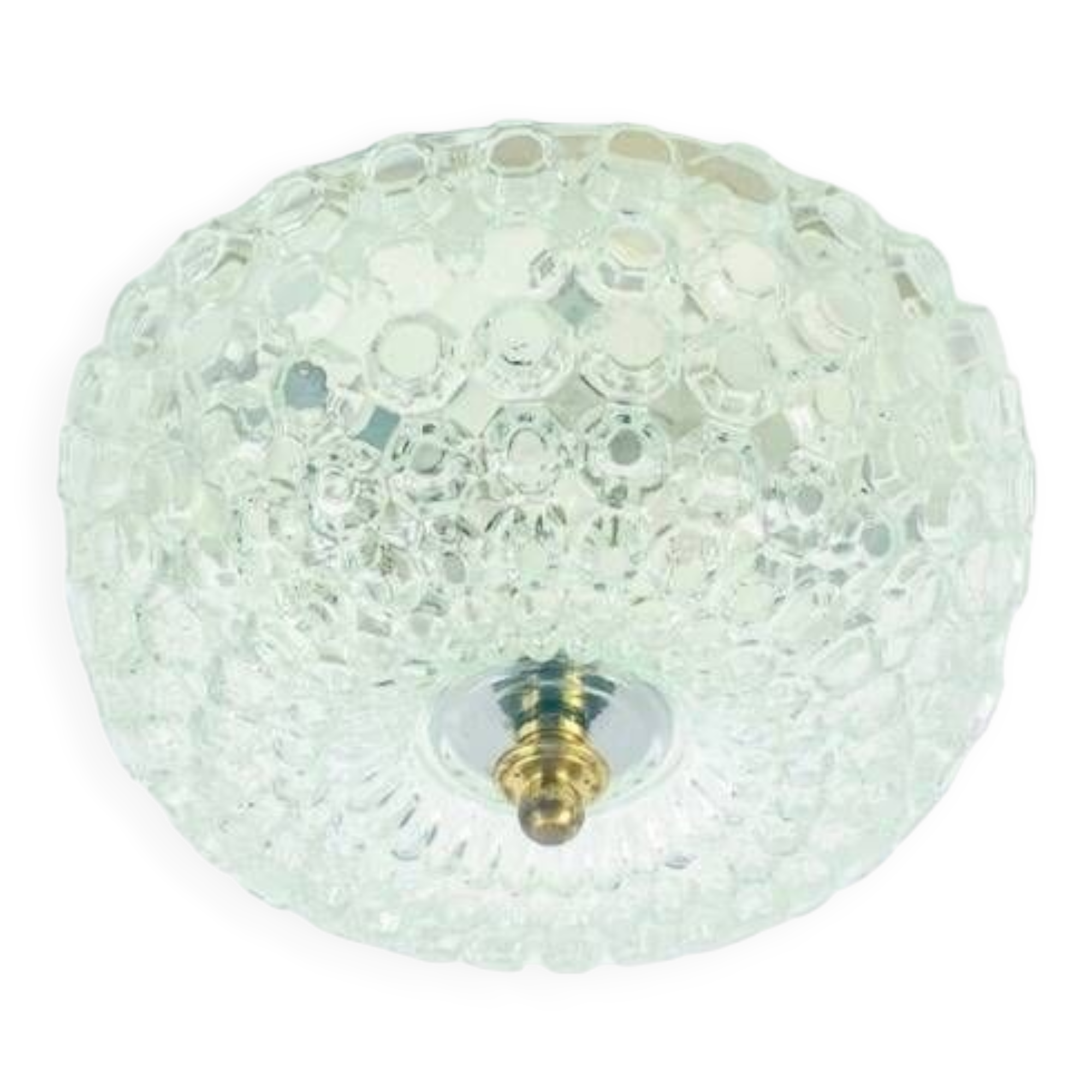 Large Mid-Century Bubble Glass Ceiling Light/Flush Mount by Helena Tynell for Limburg, Germany, 1960