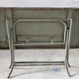 Old metal dining table