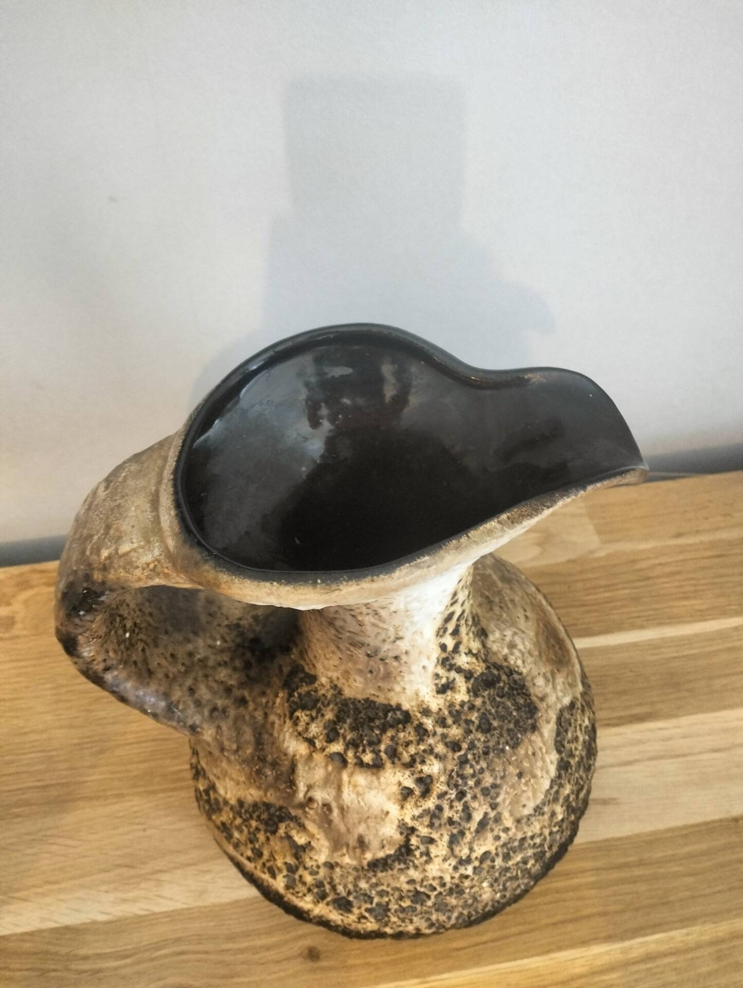 Ceramic vase-pitcher Fat Lava, attributed to Bay Keramik, Germany