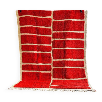 Handmade Moroccan red rug 200cm x 300cm