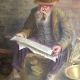 Auto portrait d'un peintre brocanteur, G. Lirand