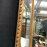 Miroir a pare closes en bois et stuc doré Napoléon III XIX siècle