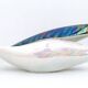 Vintage White and Iridescent Ceramic Bowl or Centerpiece N 6768 by Lusso