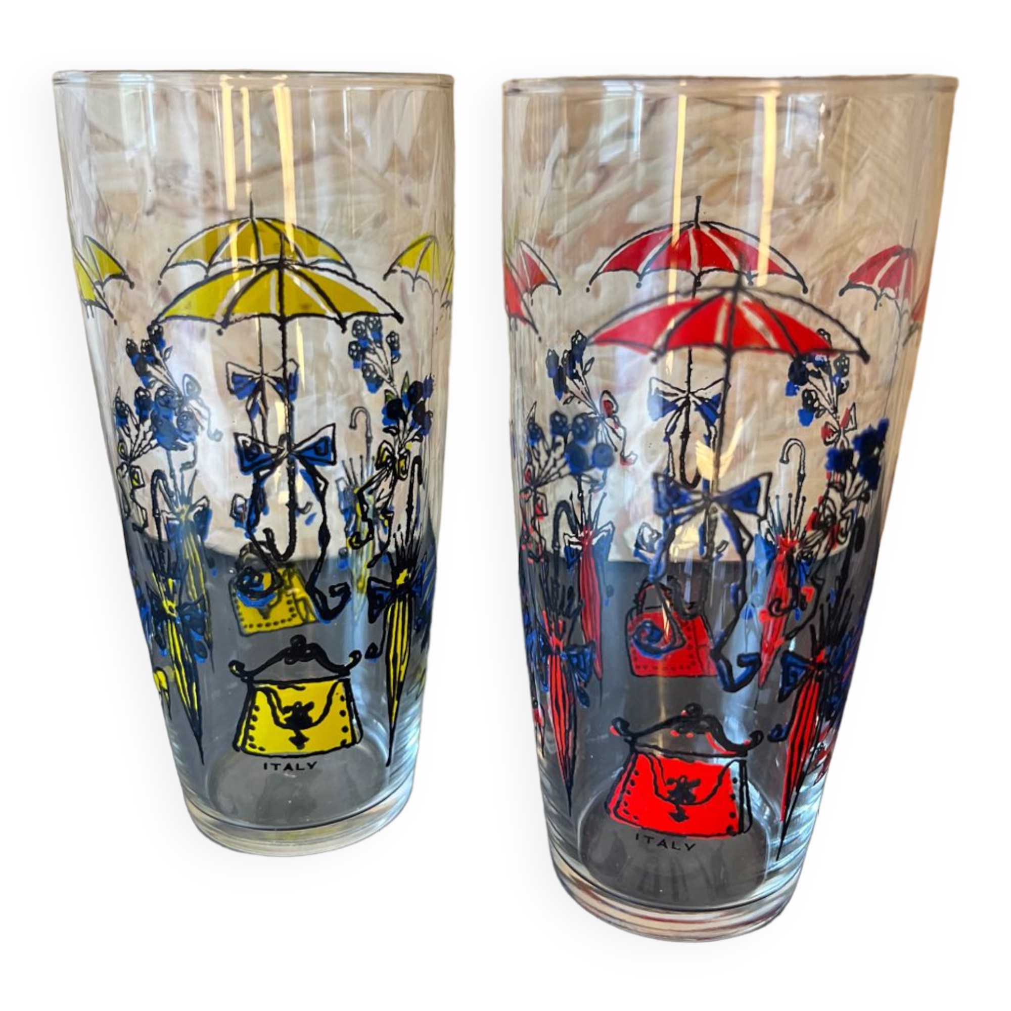 Pair of Italian glass year 50/60