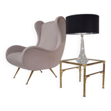 Lampe en cristal Saint Louis, signée, années 1950 environ, française