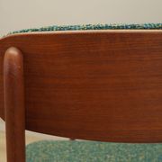 Set of six teak chairs, Danish design, 1960s, manufacture: N. & K. Bundgaar