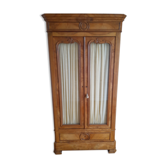 Showcase bookcase wardrobe in blond walnut