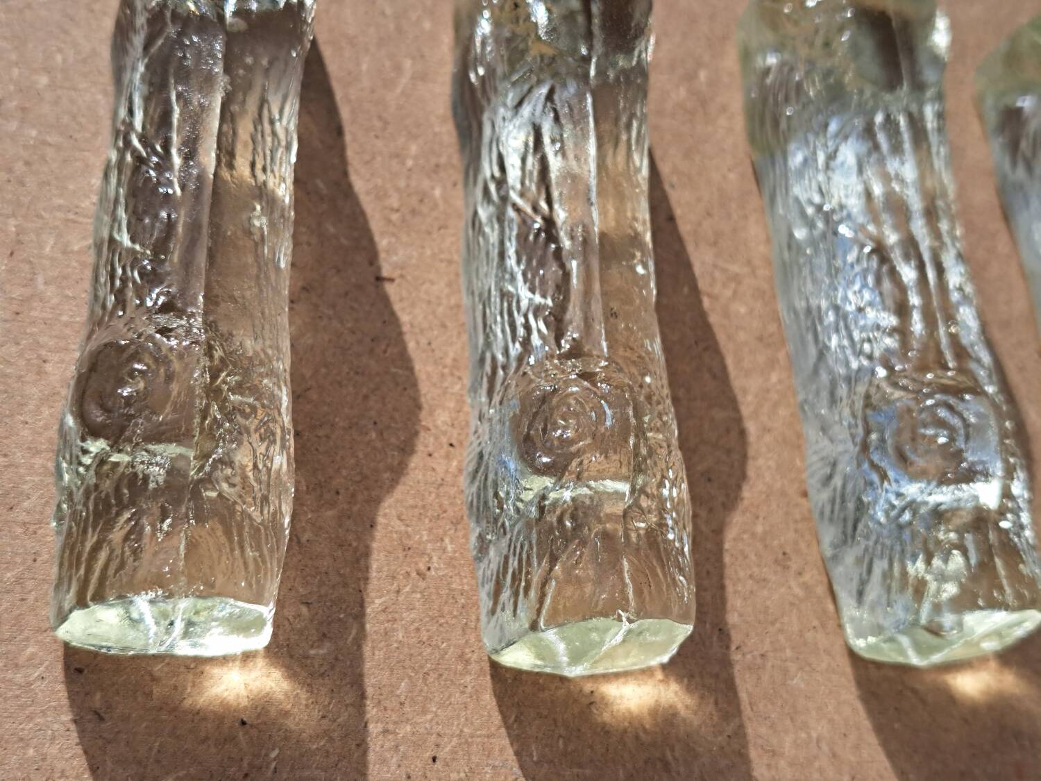 6 Vintage crystal knife holder