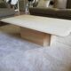 Table basse en travertin vintage