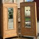 Pair of 2 identical Parisian wardrobes in raw oak.