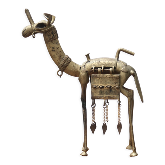 Moroccan brass dromedary, 70s