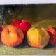 Authentic still life with apples circa 1959, oil painting