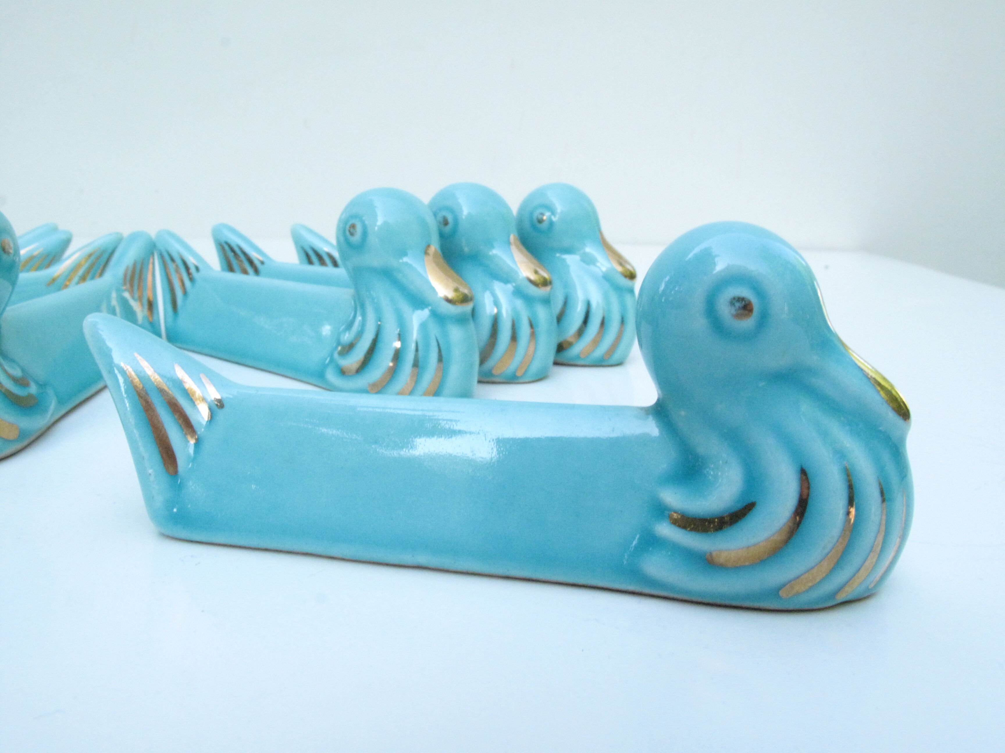 Vintage ceramic knife doors