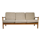 Canapé 3 places design danois en teck par KS Möbler, années 1960