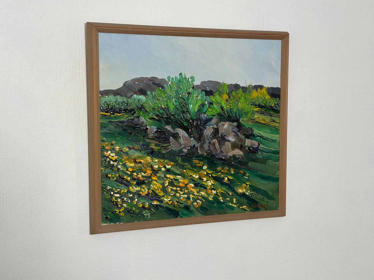 Swedish oil on canvas – “flowers” by lars "bjönni" andersson