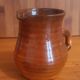 Crémier pot à lait en céramique avec glaçure orangée