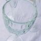6 verres à pied en verre épais biseauté