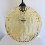 Chiseled glass hanging lamp