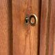 Vintage solid oak cross-braced wardrobe 1940