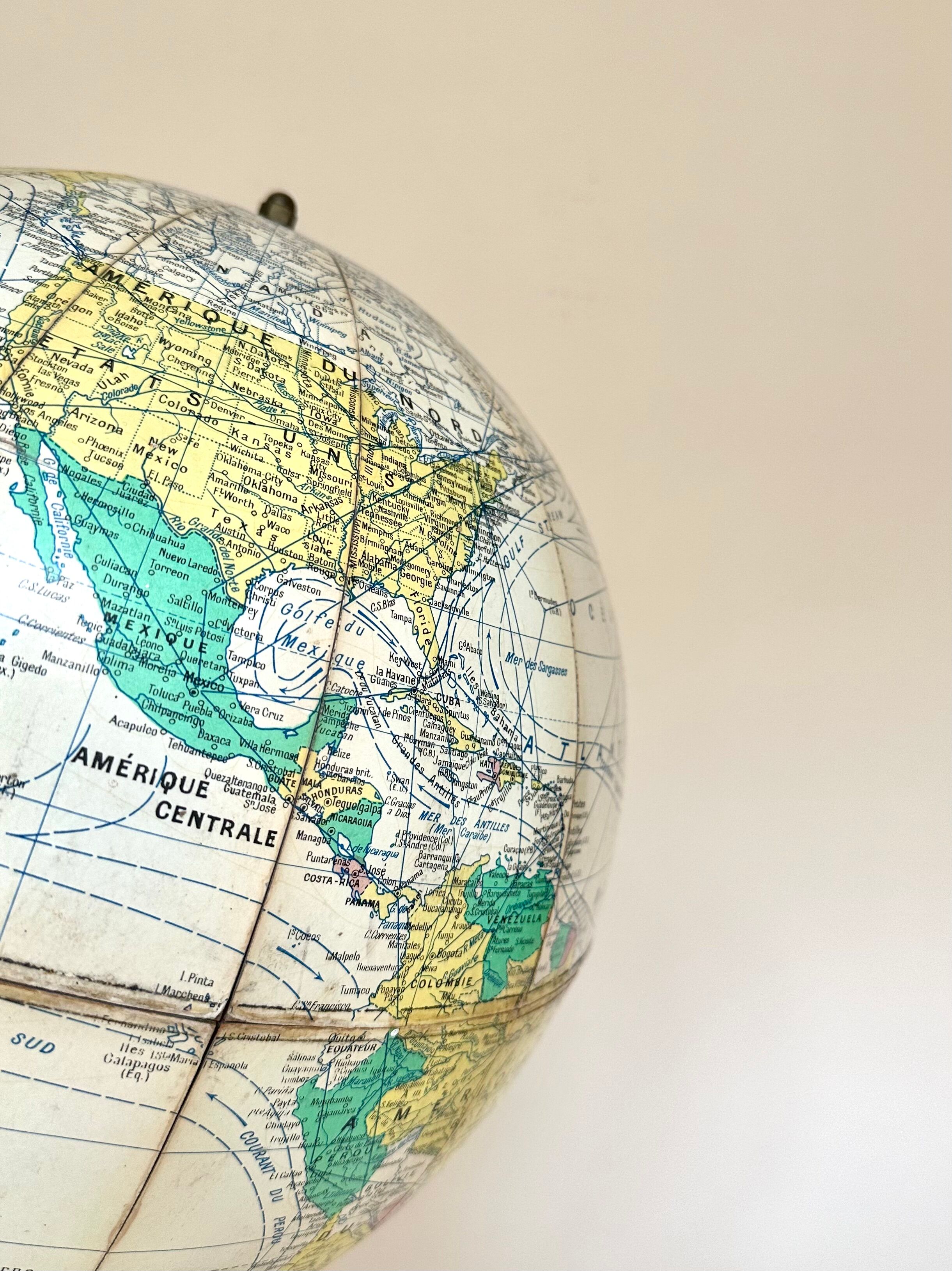 Terrestrial globe Girard, Barrère and Thomas - 58 cm