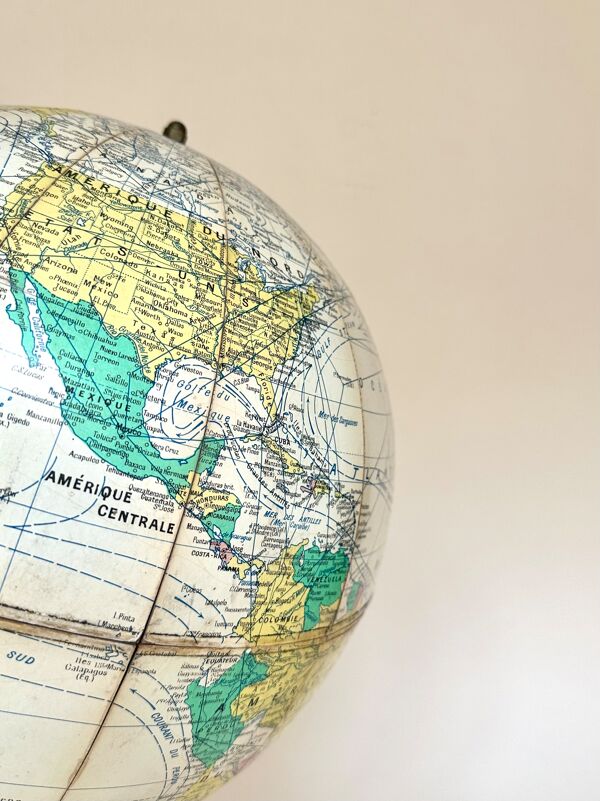 Globe terrestre Girard, Barrère et Thomas - 58 cm
