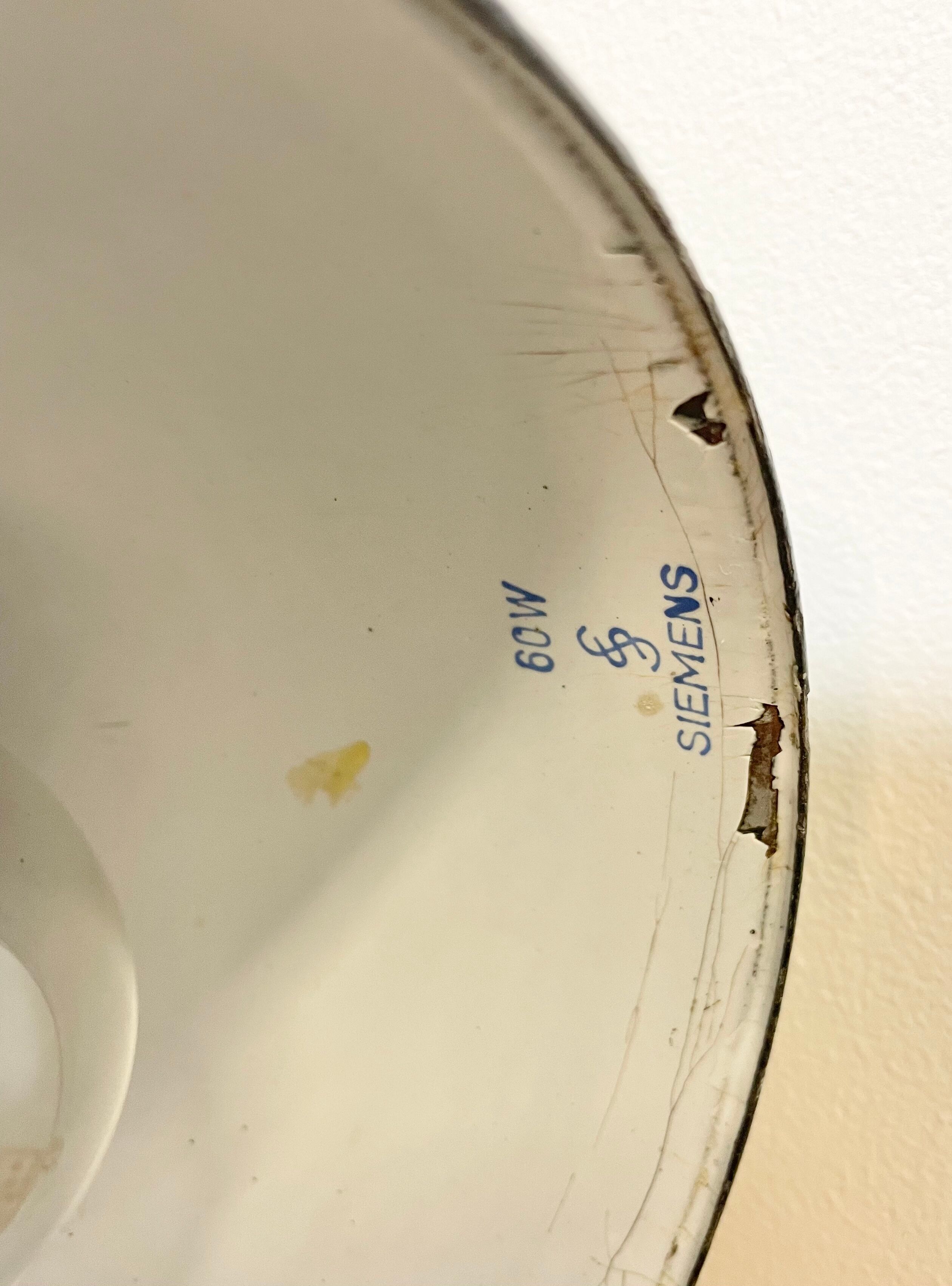 Industrial Grey Enamel Gooseneck Desk Lamp from Siemens, 1950s