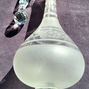 19th century muslin glass carafe