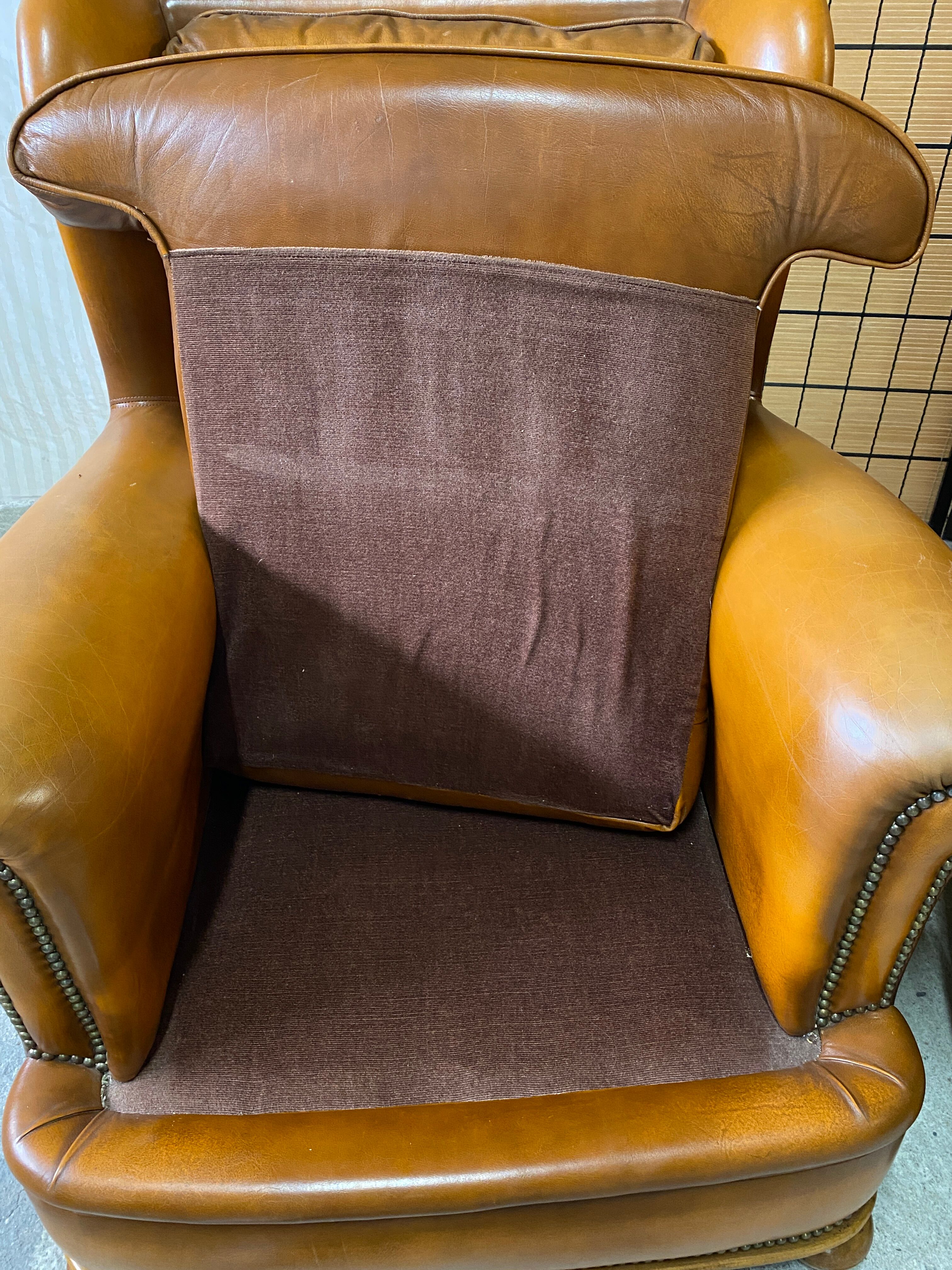 Pair of club armchairs