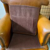 Pair of club armchairs