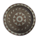 Plate brass, inlaid with metal sheets