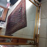 Large mirror has parcloses sheaf of wheat  96x186cm